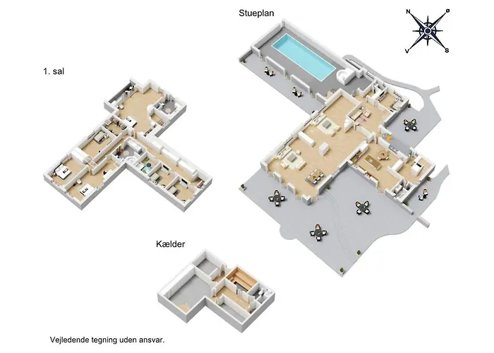 Vila Familieferie Naer Legoland Med Indoor Pool Og Taet Pa